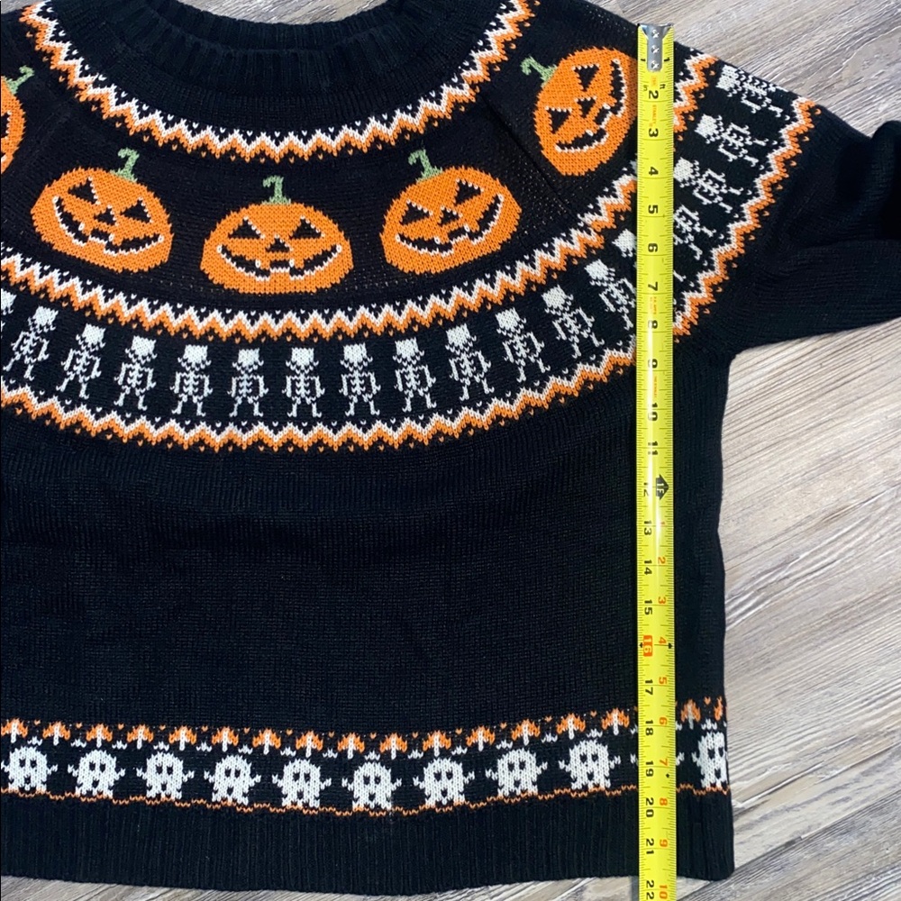 NWOT ZAFUL Traditional Halloween Pumpkins Sweater L - Picture 5 of 8
